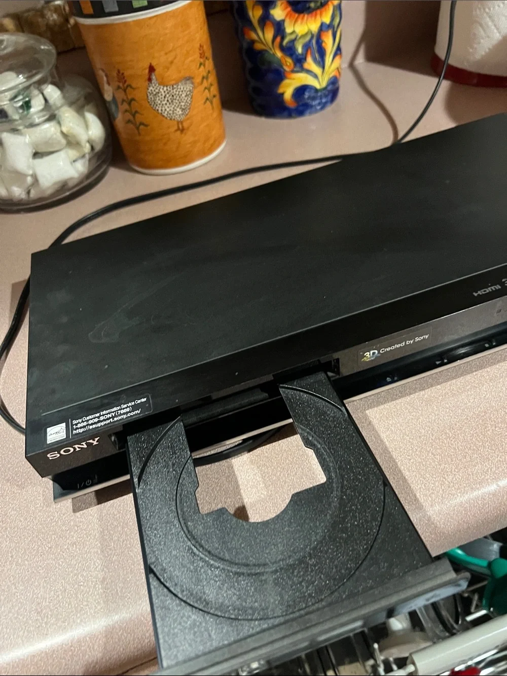 Sony Black Blu-ray Disc Player with HDMI Output 3D BDP-S570